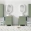 Mueble de baño Granada 2 cajones con patas sobre encimera de Visobath